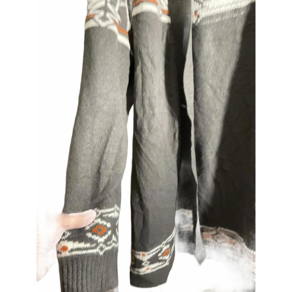 D& co Stylish Aztec Print Open Front Cardigan 1X - Picture 6 of 10